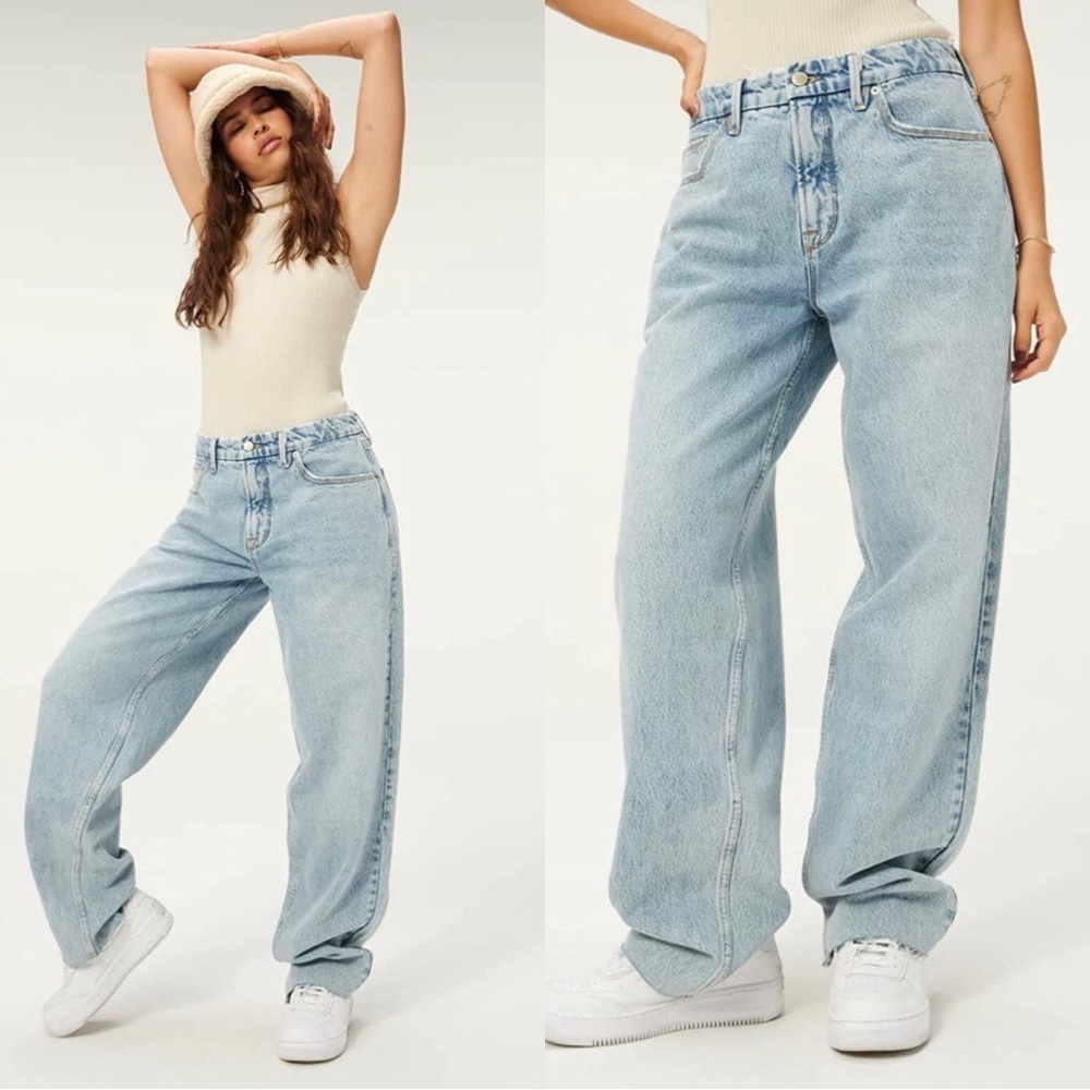 NWT GOOD AMERICAN Good 90's Loose Jeans Size 18''